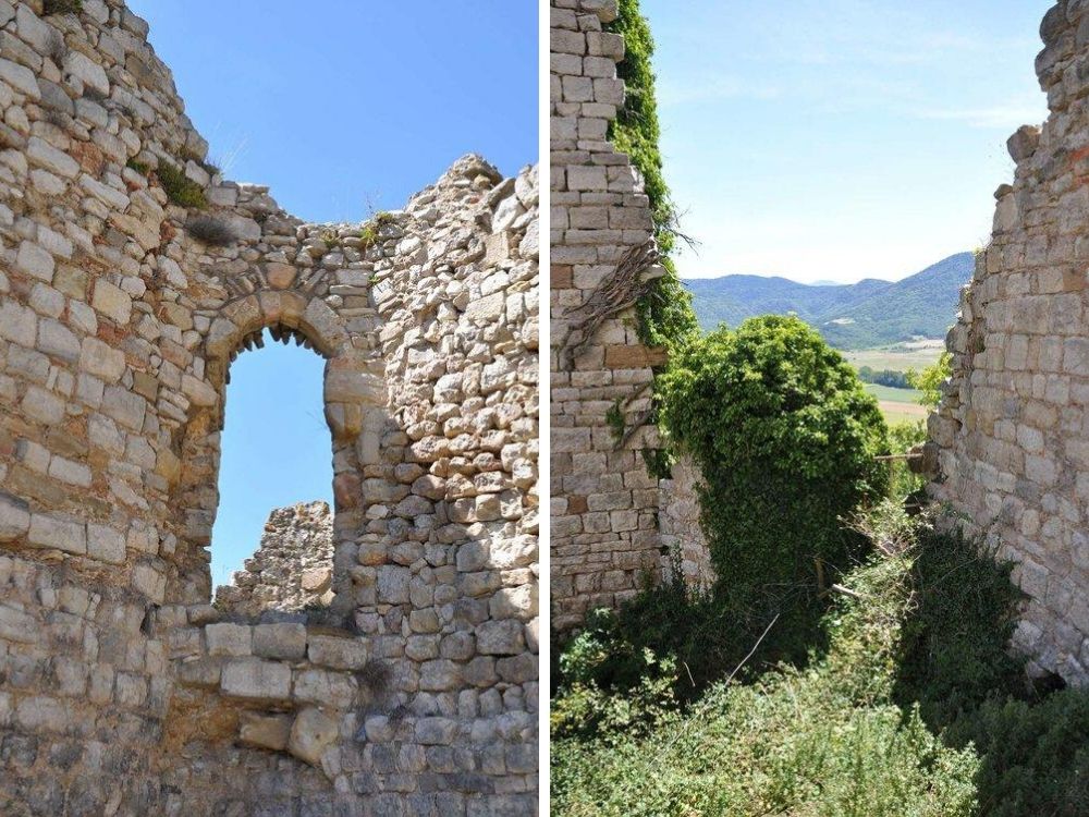 Views of Puivert Castle in Cathar Country